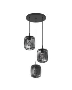 Eglo Lighting - Romazzina - 900686 - Black 3 Light Ceiling Pendant Light