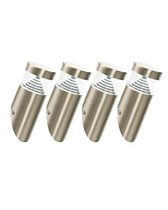 Set of 4 Inca - Outdoor Stainless Steel LED Wall Lights