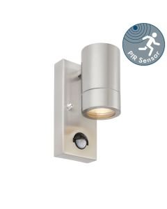 Saxby Lighting - Palin - 75431 - Stainless Steel Clear Glass IP44 Outdoor Sensor Wall Light