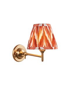 Endon Lighting - Dome Fold & Zigzag 16cm - 115647 - Aged Brass Orange Wall Light