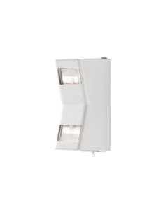 Konstsmide - Potenza - 7956-250 - White 2 Light IP54 Outdoor Wall Washer Light