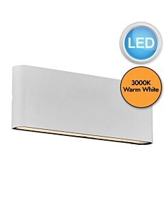 Nordlux - Kinver 26 - 2118181001 - LED White Clear Glass IP54 Outdoor Wall Washer Light
