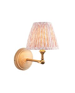 Endon Lighting - Wood Wing & Leaf 16cm - 115843 - Ash Wood Peach Wall Light