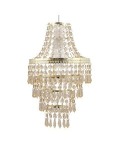 Gold Tiered Chandelier Style Light Shade