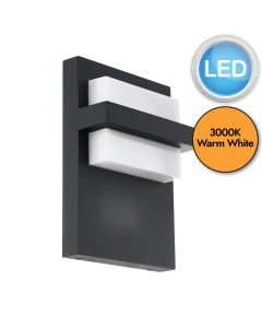 Eglo Lighting - Culpina - 98088 - LED Anthracite White IP44 Outdoor Wall Washer Light