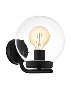 Eglo Lighting - Taverna - 99598 - Black Clear IP44 Outdoor Wall Light