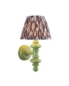 Endon Lighting - Carnaby & Ikat 20cm - 114464 - Green Grey Wall Light