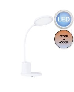 Eglo Lighting - Brolini - 900529 - LED White Touch Task Table Lamp