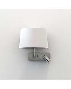 Astro Lighting - Side by Side - 1406003 & 5035003 - Nickel White Reading Wall Light
