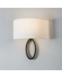 Astro Lighting - Lima 1318009 & 5026001 - Bronze Wall Light with White Shade