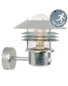 Nordlux - Vejers - 25101031 - Galvanized Steel Clear Glass IP54 Outdoor Sensor Wall Light