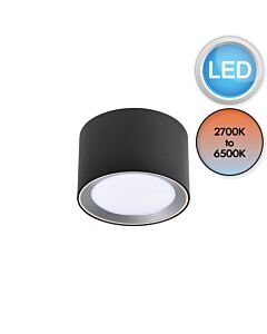 Nordlux - Landon Smart - 2110840103 - LED Black IP44 Bathroom Ceiling Flush Light