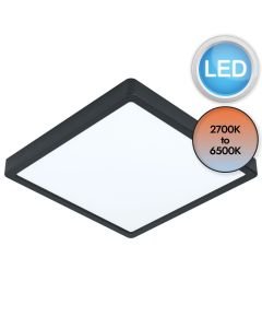 Eglo Lighting - Argolis-Z - 900124 - LED Black White IP44 Outdoor Ceiling Flush Light