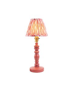 Endon Lighting - Bibury & Ikat 16cm - 115904 - Pink Aged Brass Table Lamp With Shade