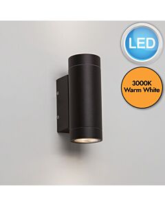 Astro Lighting - Dartmouth Twin LED 1372006 - IP54 Textured Black Wall Light