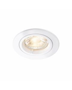 Saxby Lighting - Cast - 76006 - White Fixed Matt Recessed Ceiling Downlight
