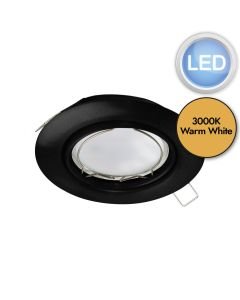 Eglo Lighting - Peneto - 900751 - LED Black Recessed Ceiling Downlight
