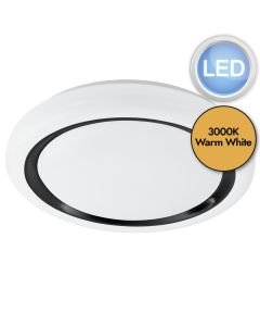 Eglo Lighting - Capasso - 900335 - LED White Flush Ceiling Light