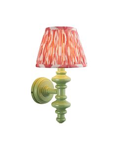 Endon Lighting - Carnaby & Ikat 20cm - 114456 - Green Pink Wall Light