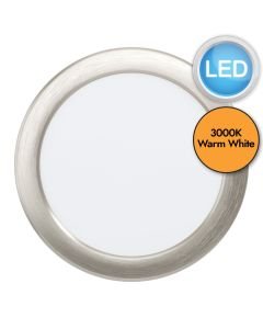 Eglo Lighting - Fueva 5 - 99138 - LED Satin Nickel White Recessed Ceiling Downlight