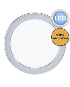Eglo Lighting - Fueva 5 - 99205 - LED Chrome White IP44 Bathroom Recessed Ceiling Downlight
