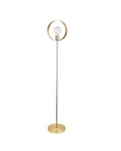 Endon Lighting - Hoop - 98095 - Brushed Brass Copper Floor Lamp