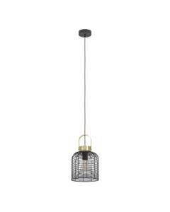 Eglo Lighting - Roundham - 43963 - Black Brushed Brass Ceiling Pendant Light