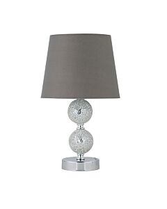 Mosaic Touch Lamp with Grey Shade