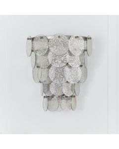 Armour - Antique Silver Leaf Wall Light