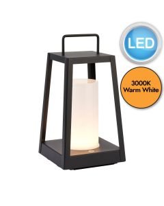 Endon Lighting - Tallow - 106800 - LED Black White IP44 Touch Outdoor Portable Lamp