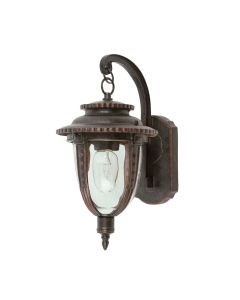 Elstead Lighting - St Louis - STL2-M-WB - Weathered Bronze Clear Glass IP44 Outdoor Wall Light