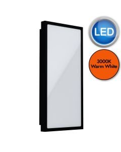 Eglo Lighting - Casazza - 99533 - LED Black White IP44 Outdoor Wall Washer Light
