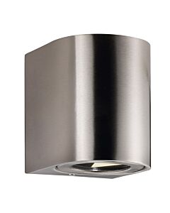 Nordlux - Canto 2 - 49701034 - LED Stainless Steel Clear Glass 2 Light IP44 Outdoor Wall Washer Light