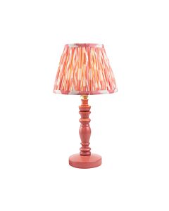 Endon Lighting - Bibury & Ikat 20cm - 114266 - Pink Aged Brass Table Lamp With Shade