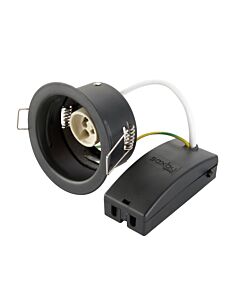 Saxby Lighting - Saxby ShieldONE 65 - 109807 - Black Recessed Fire Rated Ceiling Downlight
