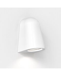 Astro Lighting - Mast Light - 1317021 - White Clear Glass Ceramic IP44 Outdoor Wall Washer Light
