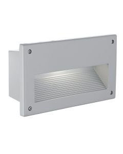Eglo Lighting - Zimba - 88575 - Silver White Glass IP44 Outdoor Recessed Marker Light