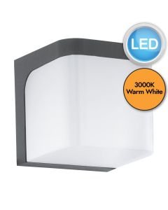 Eglo Lighting - Jorba - 96256 - LED Anthracite White IP44 Outdoor Wall Washer Light