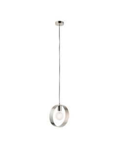 Endon Lighting - Hoop - 90454 - Brushed Nickel Ceiling Pendant Light