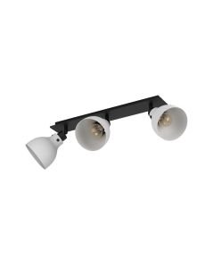Eglo Lighting - Matlock - 43829 - Grey Black Wood 3 Light Ceiling Spotlight