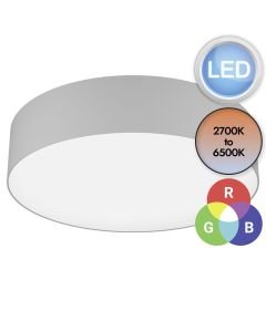 Eglo Lighting - Romao-Z - 900442 - LED White Grey Flush Ceiling Light