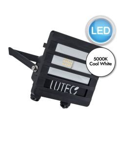 Lutec - Tec10 Louvre - 7800909012 - LED Black Clear Glass IP65 Outdoor Floodlight