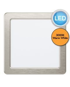 Eglo Lighting - Fueva 5 - 99168 - LED Satin Nickel White Recessed Ceiling Downlight