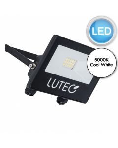 Lutec - Tec10 - 7800901012 - LED Black Clear Glass IP54 Outdoor Floodlight