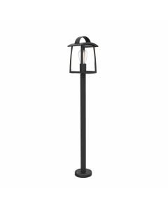 Lutec - Kelsey - 7273605012 - Black Clear Glass IP44 Outdoor Post Light