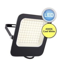 Saxby Lighting - Guard - 107635 - LED Black Clear Glass IP65 Outdoor Floodlight
