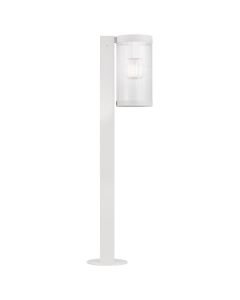Nordlux - Coupar - 2218088001 - White Clear Ribbed Glass IP54 Outdoor Post Light