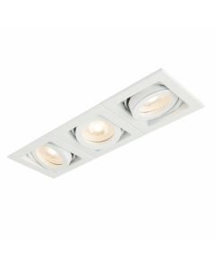 Saxby Lighting - Xeno - 78532 - White 3 Light Recessed Ceiling Downlight