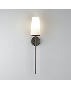 Astro Lighting - Beauville - 1388003 & 5033005 - Bronze White Glass IP44 Bathroom Wall Light