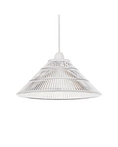 Barnes - Clear 25cm Fluted Glass Pendant Shade